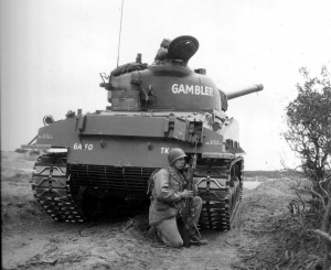 M4A3(105) неопознанной части, Нормандия