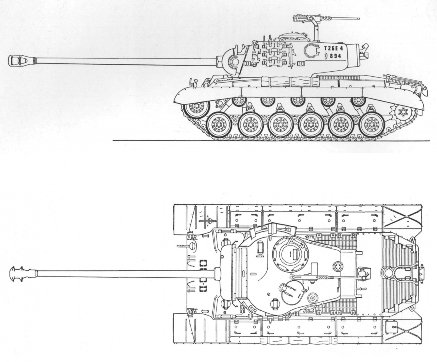 Чертеж танка е 25