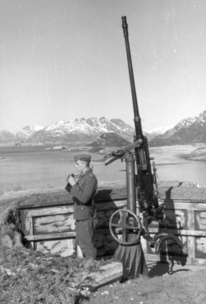 2 cm FlaK C/30 береговой зенитной батареи. Будё. Осень 1943 года