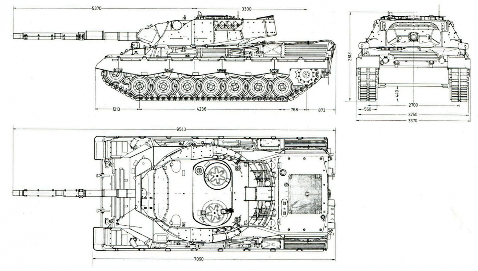 Леопард 1 чертеж