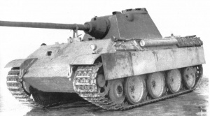 Вторая Versuchs-Schmalturm, установленная на шасси Panther Ausf. G. Собрана для Wa Pruef 6 к 4 января 1945 г.