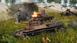 Бой танков Chi-Ha с американскими М2А4 .png