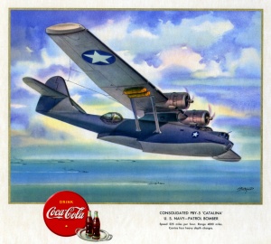 PBY-5 «Catalina» в рекламе «Coca-Cola» времен войны