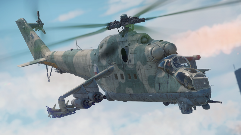 Сборная модель Советский ударный вертолет МиВ