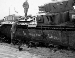 Танк Т-35 №988-16 выпуска 1937 года из состава 34-й танковой дивизии (группа Попеля), потерянный в бою в районе села Птиче 28-29 июня 1941 года