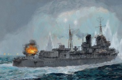 Yuudachi ЭМ «Сигурэ», сражение в проливе Суригао 25.10.1944.jpg
