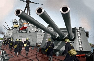 Учебная тревога на крейсере «Ворошилов» 1943 год
