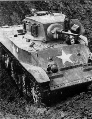Легкий танк M3A3 Stuart, Китай, 1944 г.