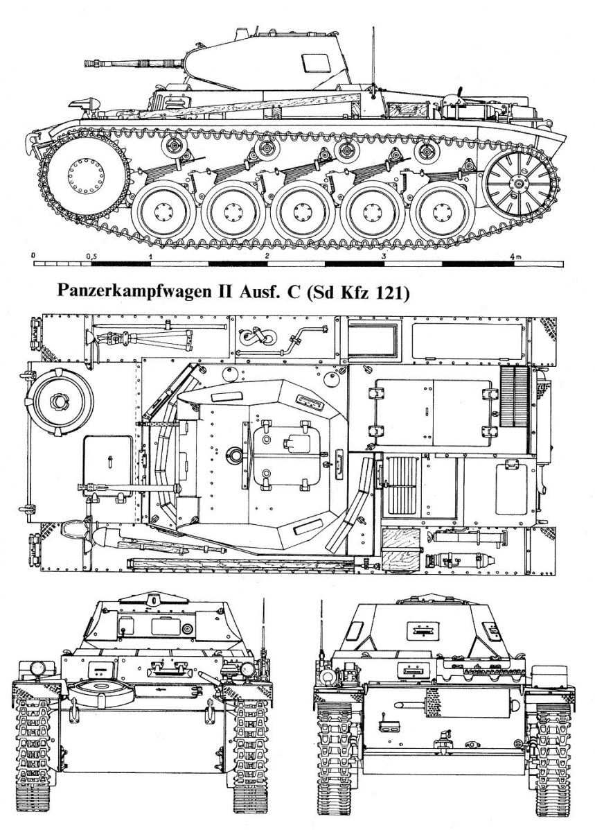 Чертеж танка пз 3