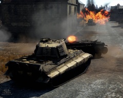 Тигр 2 (Н). Подрыв боеукладки танка ИС-2.jpg